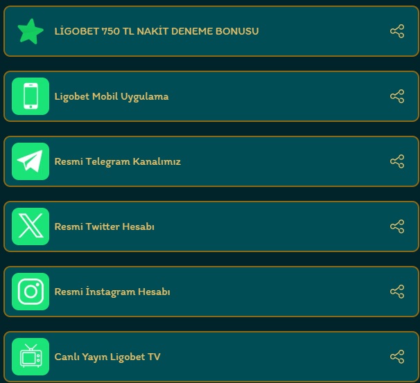 ligobet hizmetler
